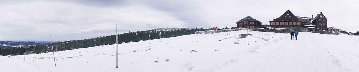 Panorama z Hali Szrenickiej z widokiem na północ