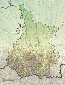 Hautes-Pyrénées topografik haritasında görün