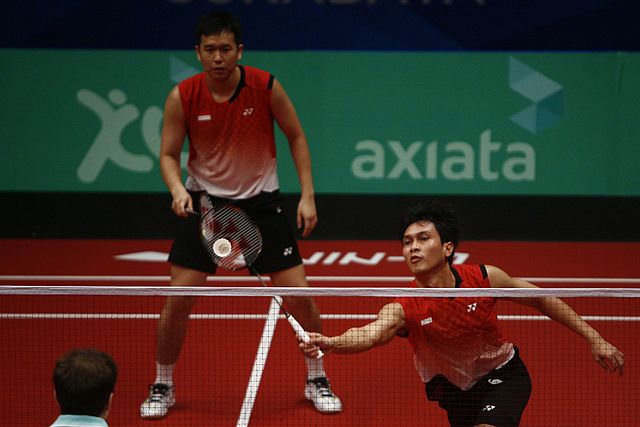 Ahsan and Setiawan at the 2013 Axiata Cup