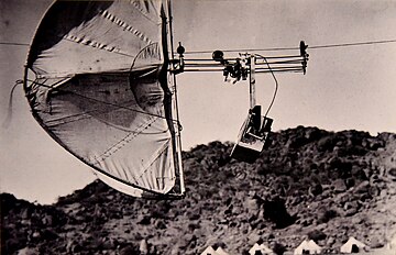 Photographic kite trolley aerial camera, 1912/13, unknown photographer