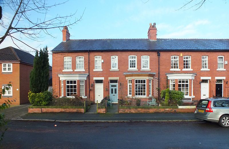 File:Houses seen from the Bridgewater Canal 1959c.JPG