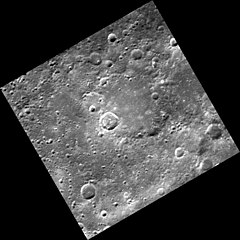 Northern Hugo crater. The rim arcs from near the left corner to above center and to near the right corner. Hugo crater EW0241293822G.jpg