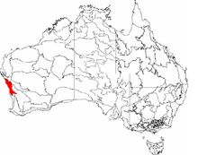 The IBRA regions, with the Geraldton Sandplains in red IBRA 6.1 Geraldton Sandplains.png