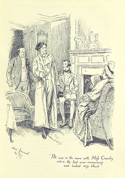 File:Illustration by Christina Mary Demain Hammond (1860-1900) for the 1898 Service and Patton reissue of Vanity Fair by Thackeray-08.jpg