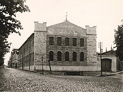 De bouw van de fabriek "Ilmarine" in 1920