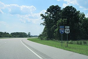 Interstate 74 In North Carolina