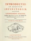 Titelblatt der „Introductio in analysin infinitorum“ von 1748