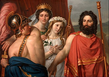 Fulor Akilles pa voe tennet Briseis digantañ Jacques-Louis David (1819)