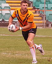 Tedesco playing for the Tigers in 2013 James Tedesco 2013.jpg