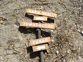 Sign along Anza Trail