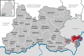 <span class="mw-page-title-main">Jestetten</span> Municipality in Baden-Württemberg, Germany