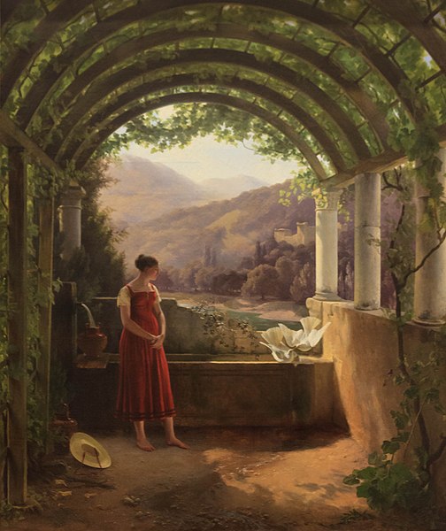 File:Jeune fille à la fontaine by Fleury François Richard.jpg