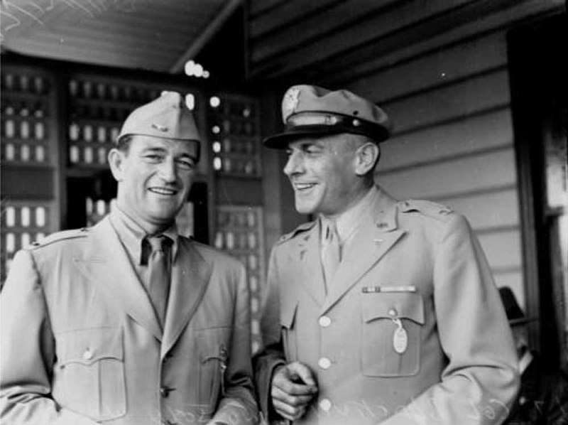 File:John Wayne and Colonel Blackween, Brisbane 1943.jpg