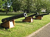 Kanonnen van een schip uit de vloot van admiraal Michiel de Ruyter; 2012.