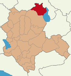 Map showing Kulu District in Konya Province