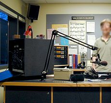 inside the main broadcasting studio, 2002