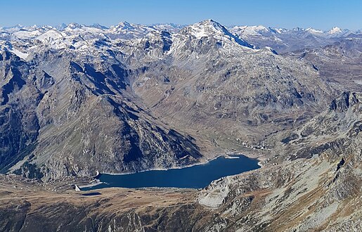 Lago di Montespluga, Monte Carden, Pizzo Zoccone und Pizzo Tambo