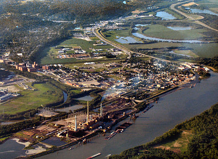 Lawrenceburg indiana from above