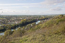 Tarn river in Villemur-sur-Tarn, Haute-Garonne, France.