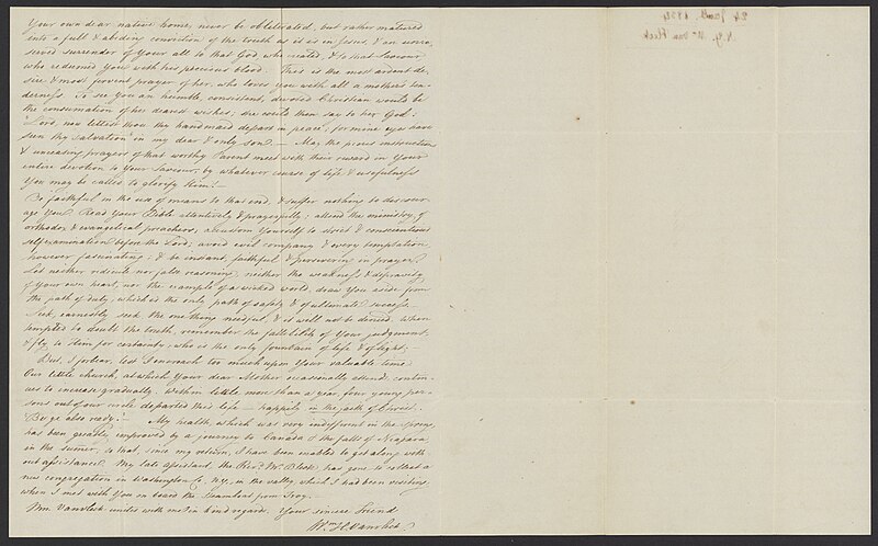 File:Letter to James Curtis Booth from his minister, William H. Van Vleck - DPLA - 9b5952c0bda8c0d53424106ae4428f6a (page 3).jpg