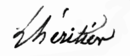 Handtekening van Lhéritier