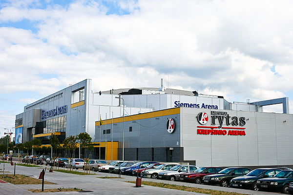 Lietuvos rytas and Siemens arenas, opened 2004
