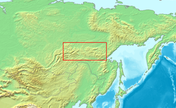 A Sztanovoj-hegylánc elhelyezkedése