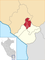 Location of the province Candarave in Tacna