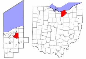 Lorain County Ohio Elyria highlighted.png