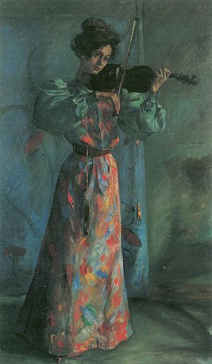 The violin player (Lovis Corinth)