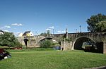 Alte Sauerbrücke vista dalla banca di Echternach