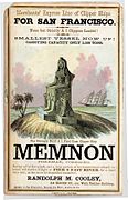 Clipper Memnon için yelken kartı