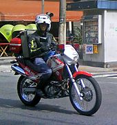 A Sao Paulo Fire Department motorcycle. MOB-100 Corpo de Bombeiros SP.jpg