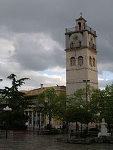 The clock tower of Kozani;a landmark of the city