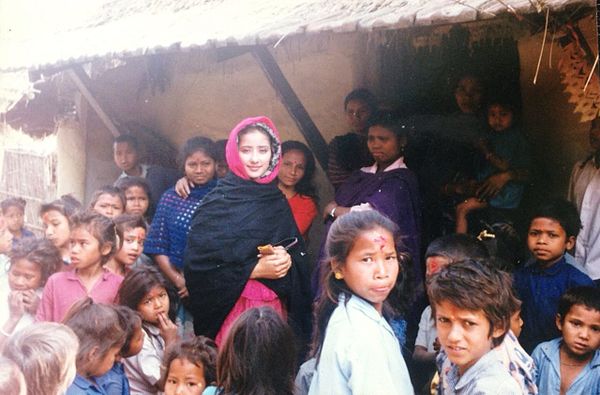 Manisha Koirala as UNFPA Goodwill Ambassador at a program in Nepal (2015)