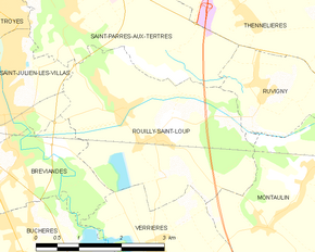 Poziția localității Rouilly-Saint-Loup