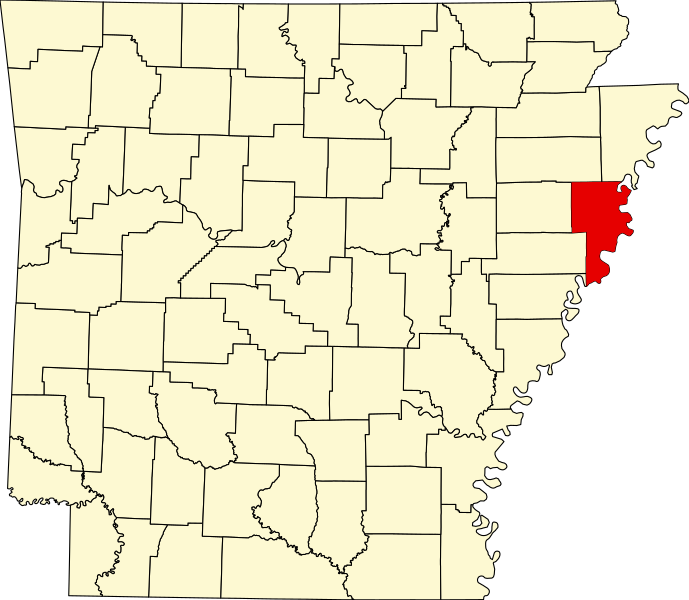 صورة:Map of Arkansas highlighting Crittenden County.svg
