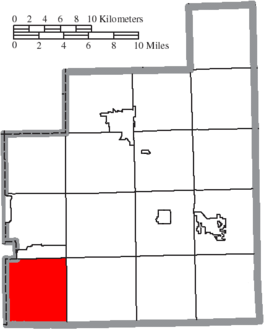 Map of Geauga County Ohio Highlighting Bainbridge Township.png