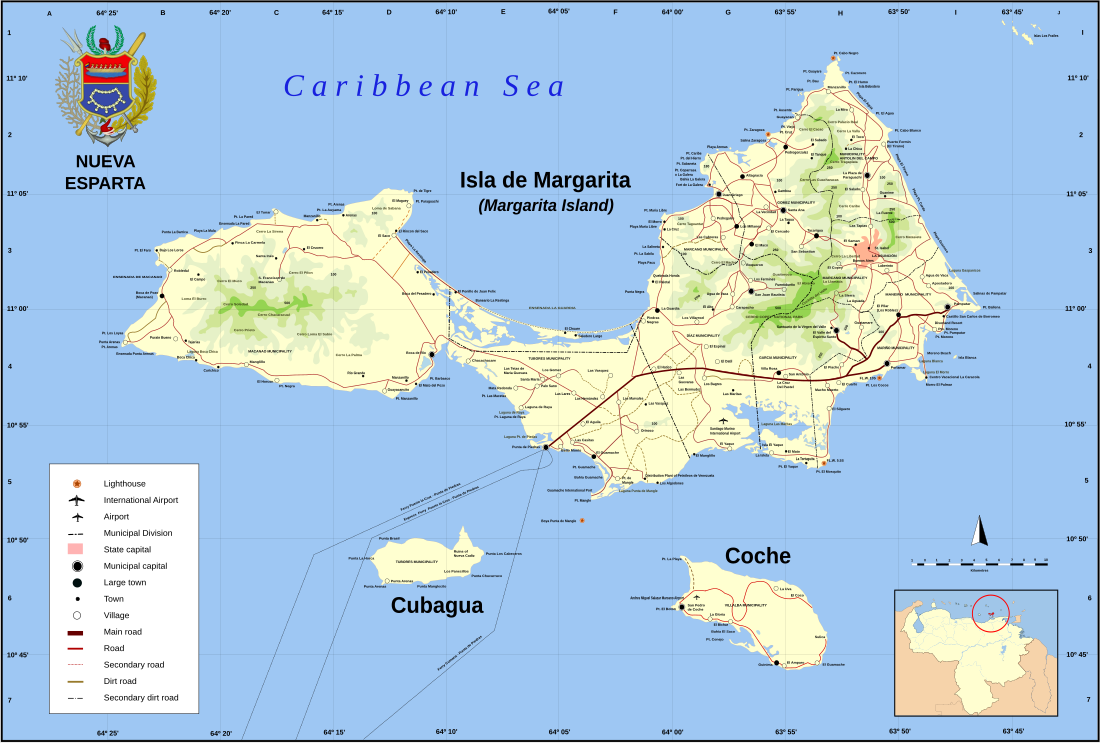 File:Map of Nueva Esparta.svg