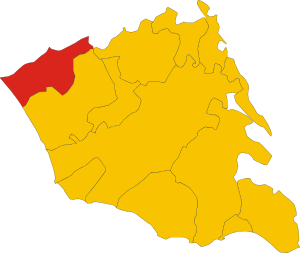 Map of comune of Acate (province of Ragusa, region Sicily, Italy).svg