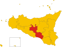 Consorțiu municipal gratuit din Caltanissetta - Hartă