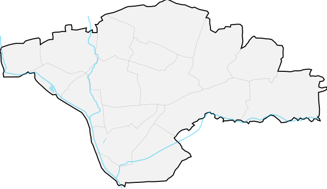 Mapa konturowa Sosnowca