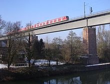 Eisenbahnviadukt über den Neckar