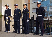 Members of the Argentine Navy in full dress. MarinosGuardiaHonorMDP-9jul2016.jpg