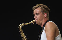 Marius Neset at "Jazz im Park", Frankfurt am Main 4 August 2013.