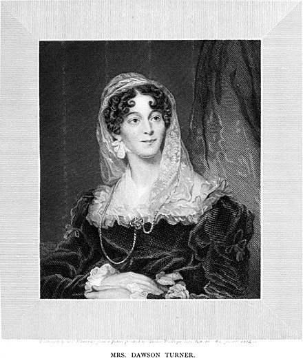 Mary Turner, engraved by W.C. Edwards from a painting made in 1814