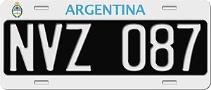 Miniatura para Placas de identificação de veículos na Argentina