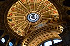 Restored interior dome of the McEwan Hall, University of Edinburgh (2017)