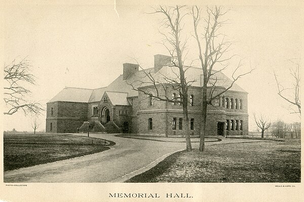 Memorial Hall in 1886