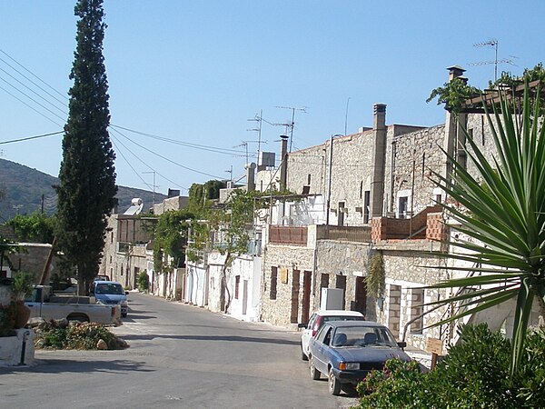 View of the village of Mesta